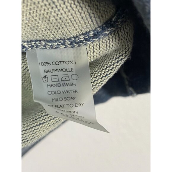 Peruvian Connection Womens Boxy Knit Sweater Top Size XS Gray Green cap sleeve - Picture 4 of 15